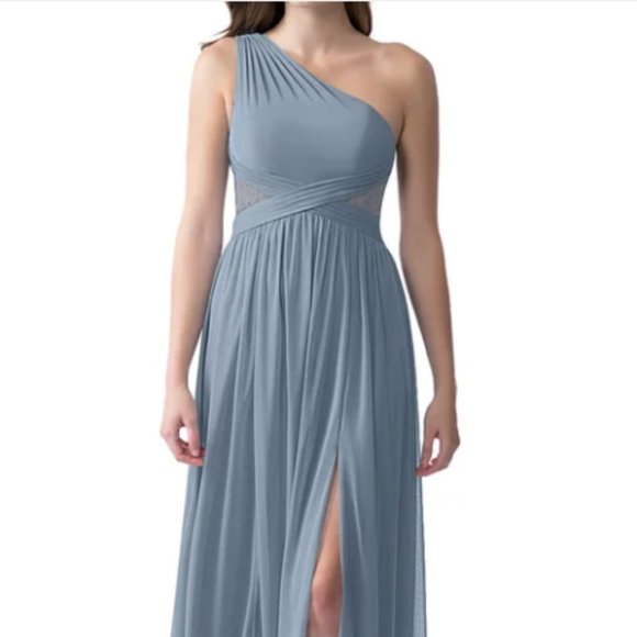 *BRAND NEW* AZAZIE Meli Dress, Size 4, Dusty Blue, - Picture 1 of 3